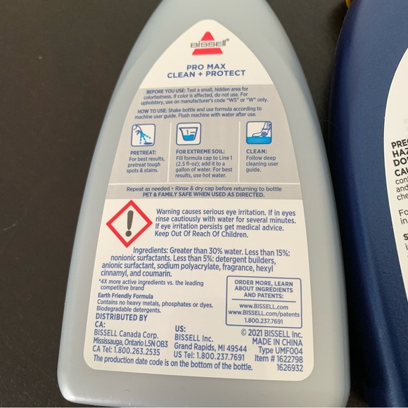 Bissel Carpet Cleaner Bundle 8 oz Bottles - Picture 7 of 7